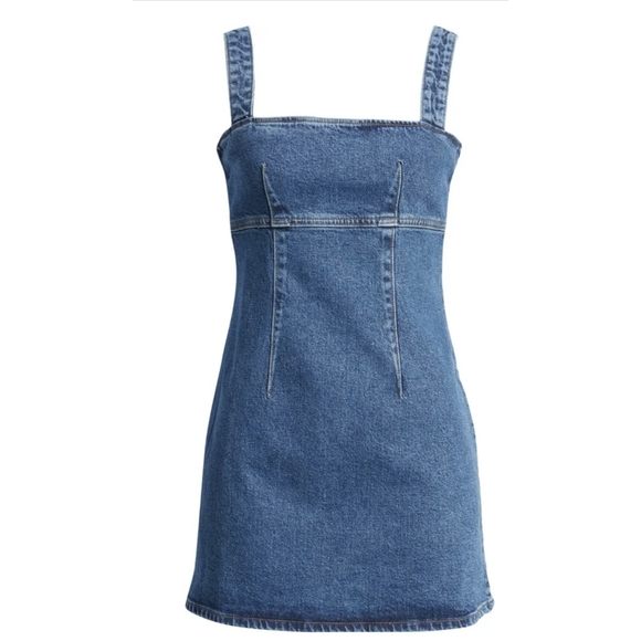 NWT Reformation Lizzie Denim Minidress - Picture 4 of 4